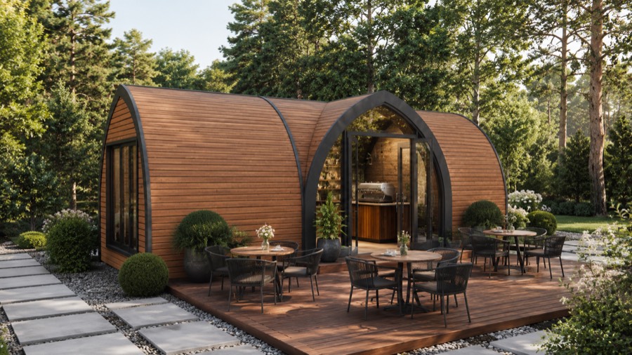 Work studio built from GoodWoodHome modules