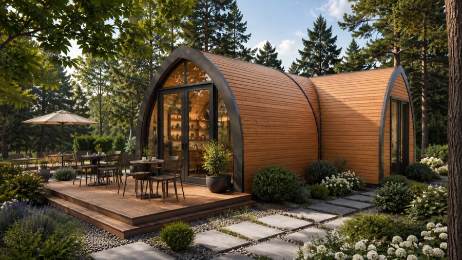 Work studio built from GoodWoodHome modules