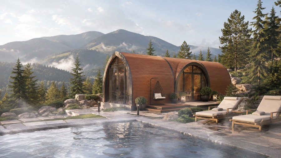 Spa space in a GoodWoodHome module