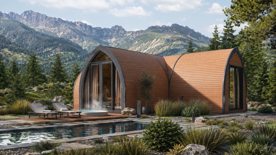 Spa space in a GoodWoodHome module